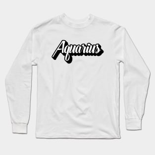 Aquarius Zodiac // Coins and Connections Long Sleeve T-Shirt
